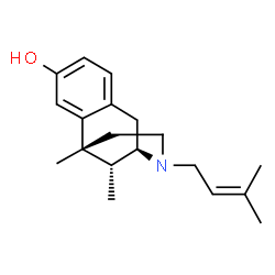 ChemSpider 2D Image | (R)-Pentazocine | C19H27NO