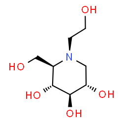 ChemSpider 2D Image | Miglitol | C8H17NO5