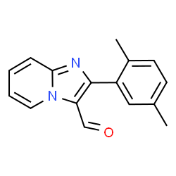 ChemSpider 2D Image | 2-(2,5-Dimethylphenyl)imidazo[1,2-a]pyridine-3-carbaldehyde | C16H14N2O