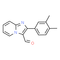 ChemSpider 2D Image | 2-(3,4-Dimethylphenyl)imidazo[1,2-a]pyridine-3-carbaldehyde | C16H14N2O