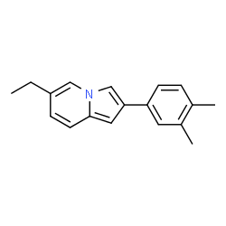 ChemSpider 2D Image | 2-(3,4-Dimethylphenyl)-6-ethylindolizine | C18H19N