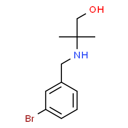 ChemSpider 2D Image | 2-[(3-Bromobenzyl)amino]-2-methyl-1-propanol | C11H16BrNO