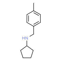 ChemSpider 2D Image | N-(4-Methylbenzyl)cyclopentanamine | C13H19N