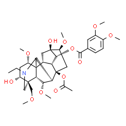 ChemSpider 2D Image | Nepaline | C36H51NO12