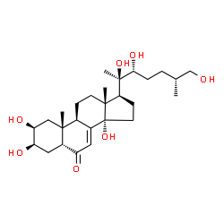 ChemSpider 2D Image | Inokosterone | C27H44O7