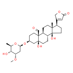 ChemSpider 2D Image | Cymarin | C30H44O9