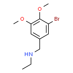 ChemSpider 2D Image | N-(3-Bromo-4,5-dimethoxybenzyl)ethanamine | C11H16BrNO2