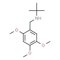 ChemSpider 2D Image | N-(tert-butyl)-N-(2,4,5-trimethoxybenzyl)amine | C14H23NO3