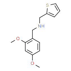 ChemSpider 2D Image | 1-(2,4-Dimethoxyphenyl)-N-(2-thienylmethyl)methanamine | C14H17NO2S
