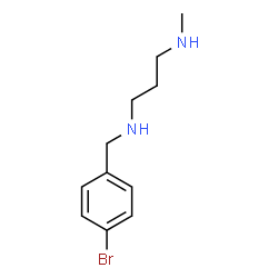 ChemSpider 2D Image | N-(4-Bromobenzyl)-N'-methyl-1,3-propanediamine | C11H17BrN2
