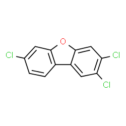 ChemSpider 2D Image | 2,3,7-TRICHLORODIBENZOFURAN | C12H5Cl3O