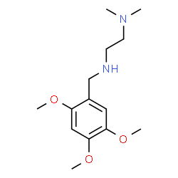 ChemSpider 2D Image | N,N-Dimethyl-N'-(2,4,5-trimethoxybenzyl)-1,2-ethanediamine | C14H24N2O3