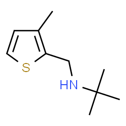 ChemSpider 2D Image | N-(tert-butyl)-N-[(3-methylthien-2-yl)methyl]amine | C10H17NS