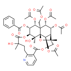 ChemSpider 2D Image | wilfordine | C43H49NO19