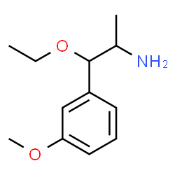 ChemSpider 2D Image | 1-Ethoxy-1-(3-methoxyphenyl)-2-propanamine | C12H19NO2