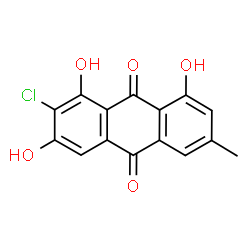 ChemSpider 2D Image | 7-Chloroemodin | C15H9ClO5
