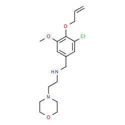 ChemSpider 2D Image | (4-Allyloxy-3-chloro-5-methoxy-benzyl)-(2-morpholin-4-yl-ethyl)-amine | C17H25ClN2O3