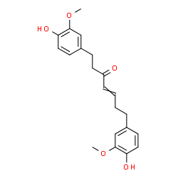 ChemSpider 2D Image | 1,7-Bis(4-hydroxy-3-methoxyphenyl)-4-hepten-3-one | C21H24O5
