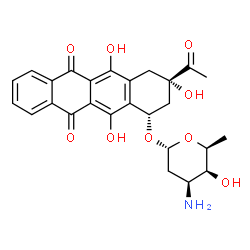 ChemSpider 2D Image | Idarubicin | C26H27NO9