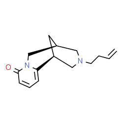 ChemSpider 2D Image | (1S,9S)-11-(3-Buten-1-yl)-7,11-diazatricyclo[7.3.1.0~2,7~]trideca-2,4-dien-6-one | C15H20N2O