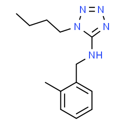 ChemSpider 2D Image | 1-Butyl-N-(2-methylbenzyl)-1H-tetrazol-5-amine | C13H19N5