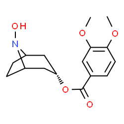 ChemSpider 2D Image | 8-Hydroxy-8-azabicyclo[3.2.1]oct-3-yl 3,4-dimethoxybenzoate | C16H21NO5