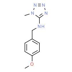 ChemSpider 2D Image | N-(4-Methoxybenzyl)-1-methyl-1H-tetrazol-5-amine | C10H13N5O