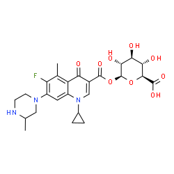 ChemSpider 2D Image | Grepafloxacin glucuronide | C25H30FN3O9