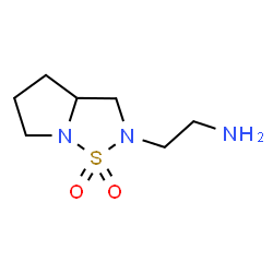 ChemSpider 2D Image | 2-(1,1-Dioxidotetrahydropyrrolo[1,2-b][1,2,5]thiadiazol-2(3H)-yl)ethanamine | C7H15N3O2S