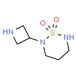 ChemSpider 2D Image | 2-(3-Azetidinyl)-1,2,6-thiadiazinane 1,1-dioxide | C6H13N3O2S