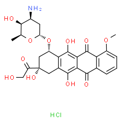 ChemSpider 2D Image | Doxorubicin hydrochloride | C27H30ClNO11
