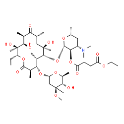 ChemSpider 2D Image | Erythromycin ethylsuccinate | C43H75NO16