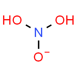 ChemSpider 2D Image | (Dihydroxyamino)oxidanide | H2NO3
