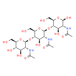 ChemSpider 2D Image | beta-N,N',N''-triacetylchitotriose | C24H41N3O16