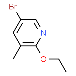 ChemSpider 2D Image | 5-Bromo-2-ethoxy-3-methylpyridine | C8H10BrNO