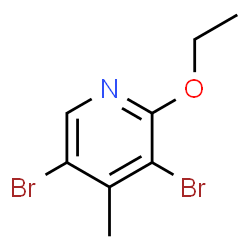 ChemSpider 2D Image | 3,5-Dibromo-2-ethoxy-4-methylpyridine | C8H9Br2NO