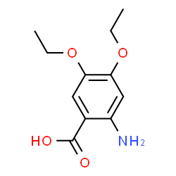 ChemSpider 2D Image | 2-Amino-4,5-diethoxybenzoic acid | C11H15NO4