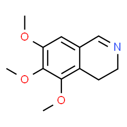 ChemSpider 2D Image | 5,6,7-Trimethoxy-3,4-dihydroisoquinoline | C12H15NO3