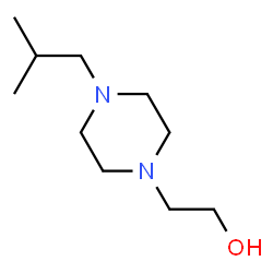 ChemSpider 2D Image | 2-(4-Isobutyl-1-piperazinyl)ethanol | C10H22N2O