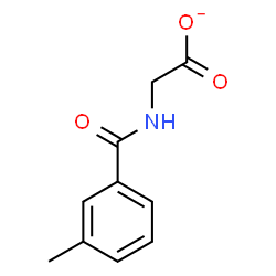 ChemSpider 2D Image | [(3-Methylbenzoyl)amino]acetate | C10H10NO3