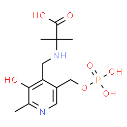ChemSpider 2D Image | N-PYRIDOXYL-2-METHYLALANINE-5-PHOSPHATE | C12H19N2O7P