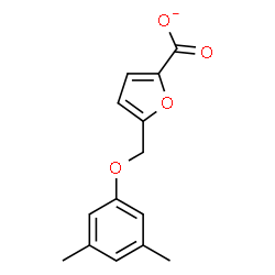 ChemSpider 2D Image | 5-[(3,5-Dimethylphenoxy)methyl]-2-furoate | C14H13O4