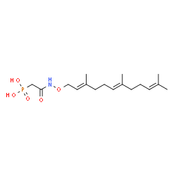 ChemSpider 2D Image | [(3,7,11-trimethyl-dodeca-2,6,10-trienyloxycarbamoyl)-methyl]-phosphonic acid | C17H30NO5P