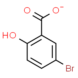 ChemSpider 2D Image | 5-Bromo-2-hydroxybenzoate | C7H4BrO3
