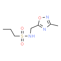 ChemSpider 2D Image | N-[(3-Methyl-1,2,4-oxadiazol-5-yl)methyl]-1-propanesulfonamide | C7H13N3O3S
