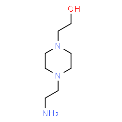 ChemSpider 2D Image | 2-(4-(2-Aminoethyl)piperazin-1-yl)ethanol | C8H19N3O