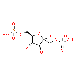 ChemSpider 2D Image | alpha-D-fructofuranose 1,6-bisphosphate | C6H14O12P2
