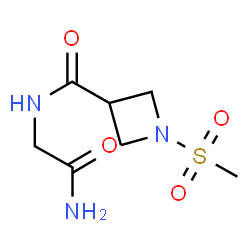 ChemSpider 2D Image | N-(2-Amino-2-oxoethyl)-1-(methylsulfonyl)-3-azetidinecarboxamide | C7H13N3O4S