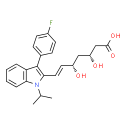 ChemSpider 2D Image | fluvastatin | C24H26FNO4