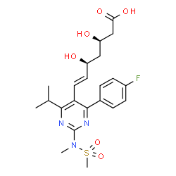 ChemSpider 2D Image | rosuvastatin | C22H28FN3O6S